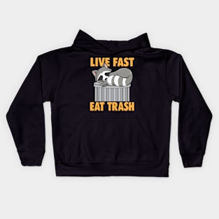 RACCOON: Fast Eat Kids Hoodie